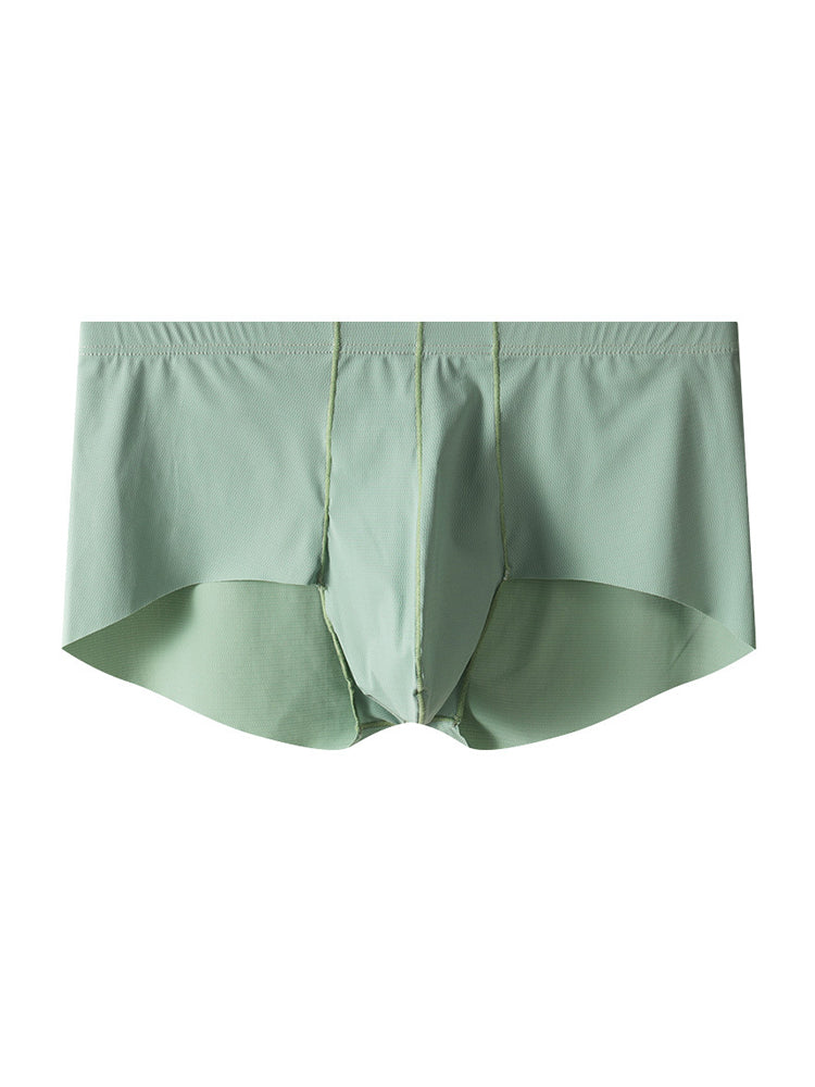 3 Pack Men's Contoured Pouch Seamless Trunks | dmunderwear detail image 16