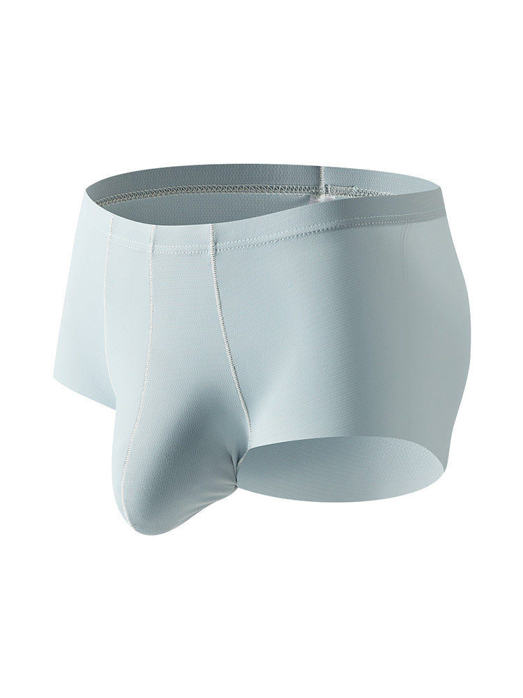 3 Pack Men's Contoured Pouch Seamless Trunks | dmunderwear detail image 20