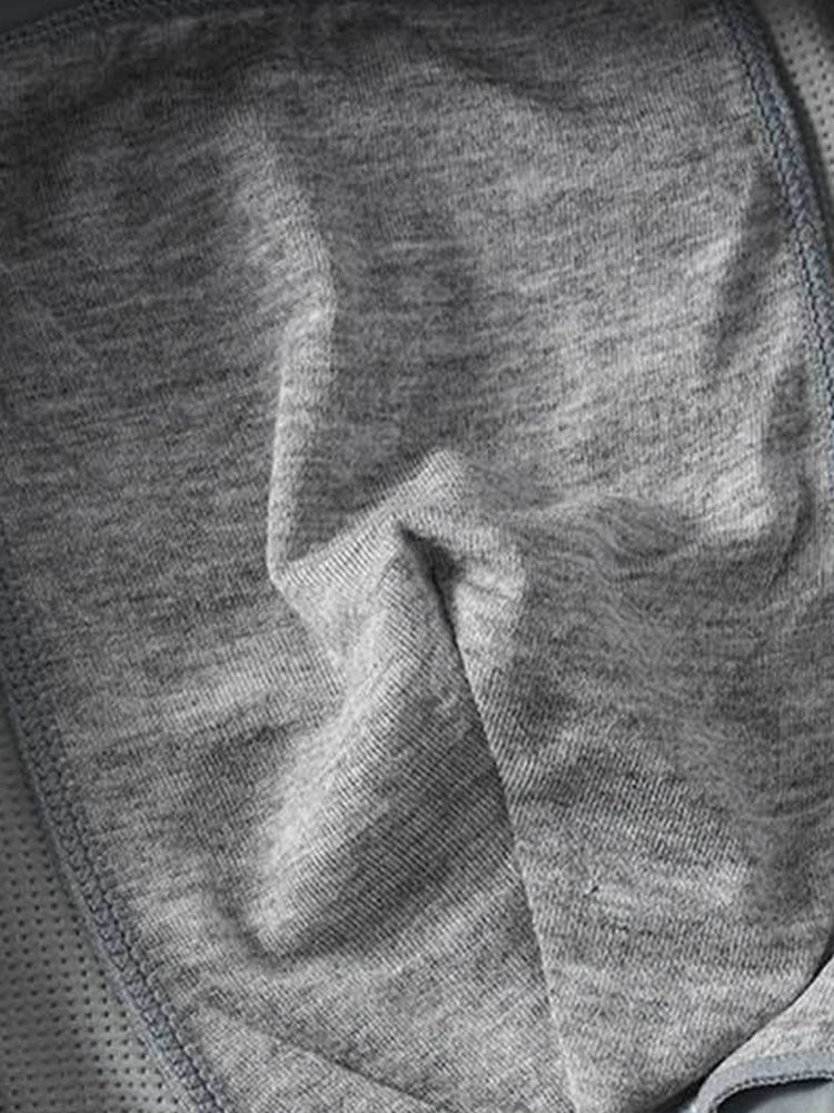 3 Pack Men's Cool Ice Silk Mesh Seamless Comfort Trunks | dmunderwear detail image 4