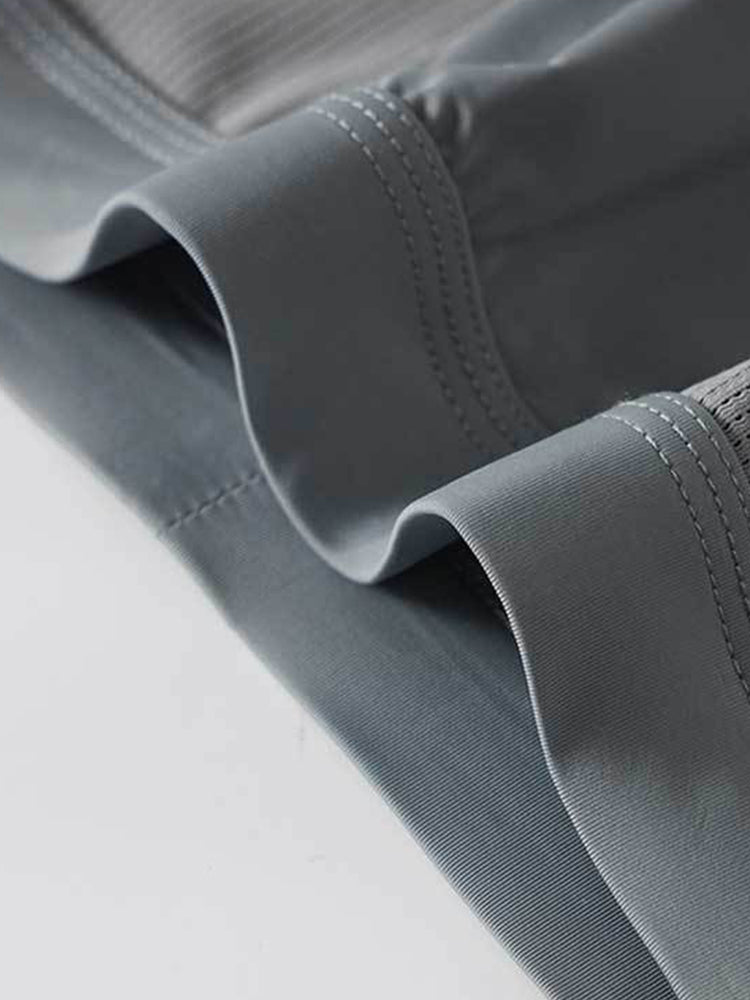 3 Pack Men's Cool Ice Silk Mesh Seamless Comfort Trunks | dmunderwear detail image 5