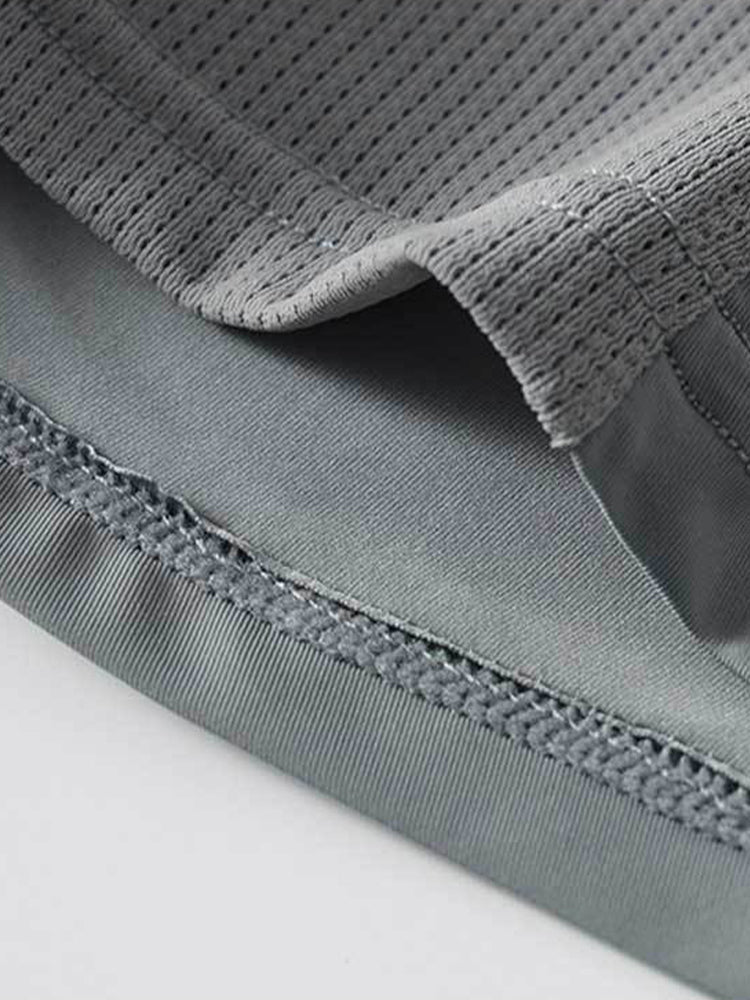3 Pack Men's Cool Ice Silk Mesh Seamless Comfort Trunks | dmunderwear detail image 6