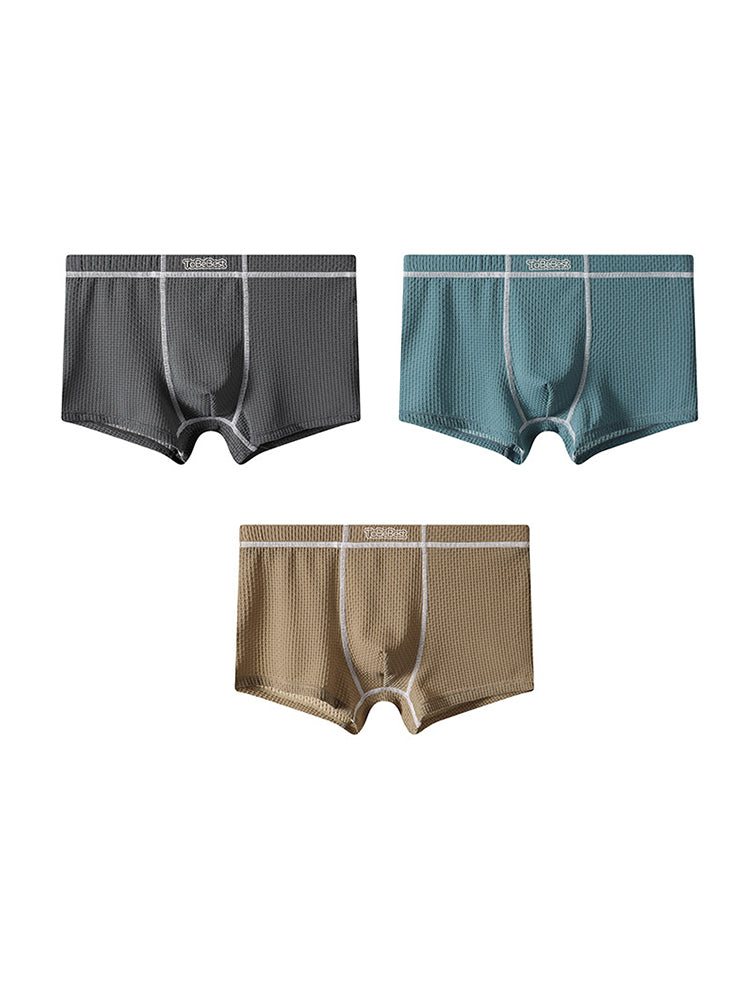 3 pack Men's Cool-Sensing Trunks | dmunderwear detail image 14