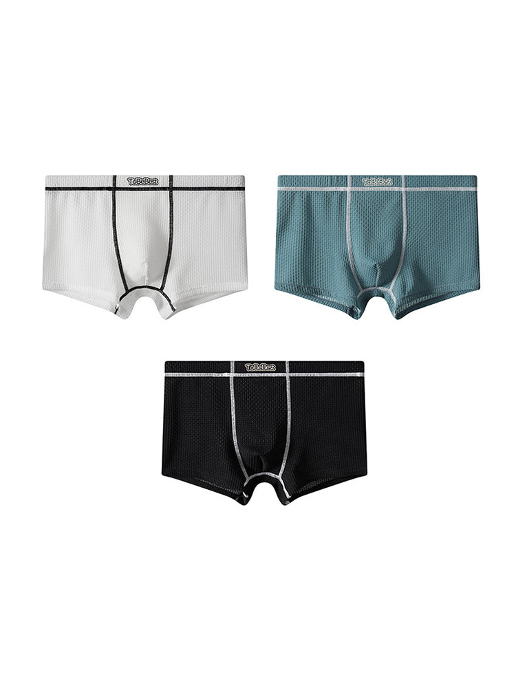 3 pack Men's Cool-Sensing Trunks | dmunderwear detail image 17
