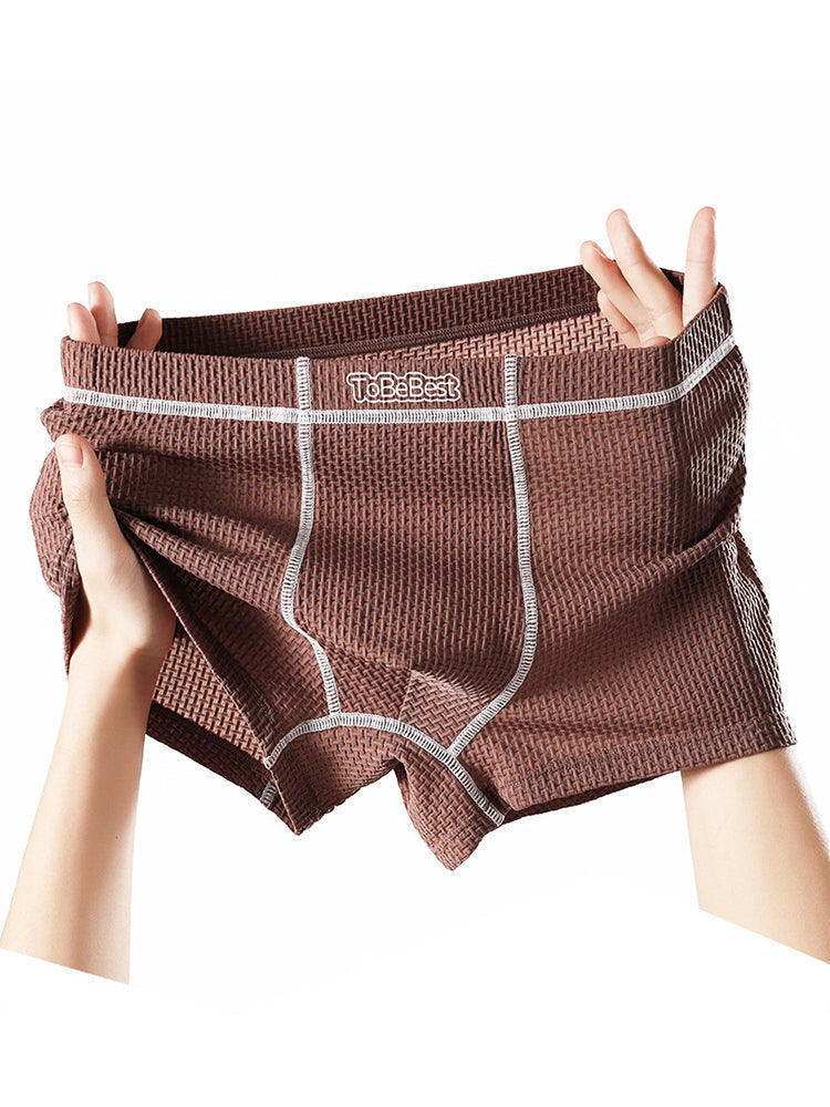 3 pack Men's Cool-Sensing Trunks | dmunderwear detail image 3