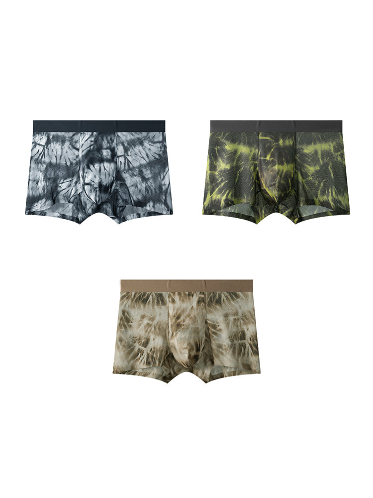 3 Pack Men's Cooling Quick-Dry Breathable Camouflage Sports Trunks | dmunderwear detail image 16