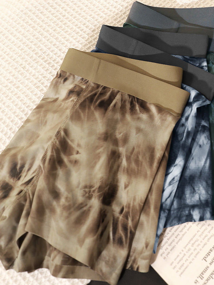 3 Pack Men's Cooling Quick-Dry Breathable Camouflage Sports Trunks | dmunderwear detail image 3