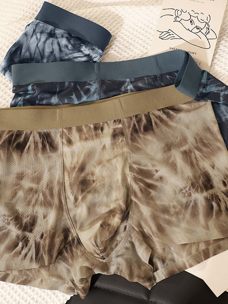 3 Pack Men's Cooling Quick-Dry Breathable Camouflage Sports Trunks | dmunderwear detail image 4