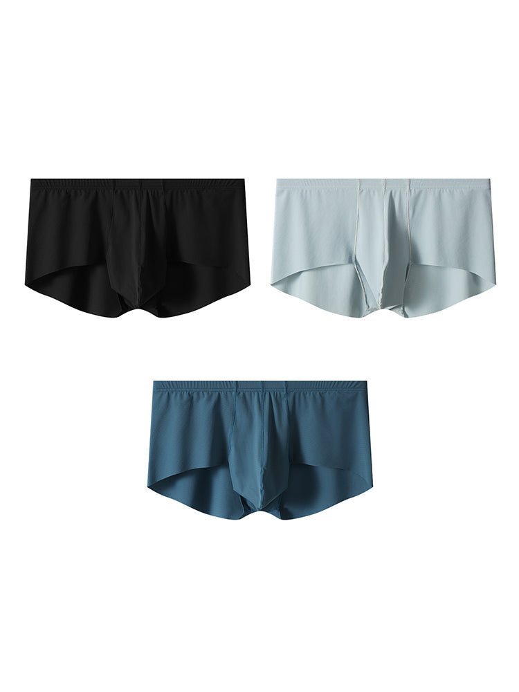 3 Pack Men's Cooling Seamless Trunks | dmunderwear detail image 12