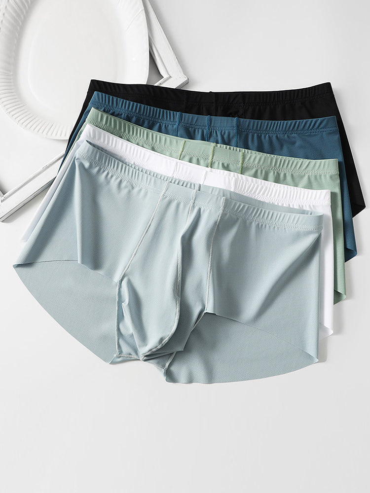 3 Pack Men's Cooling Seamless Trunks | dmunderwear detail image 15