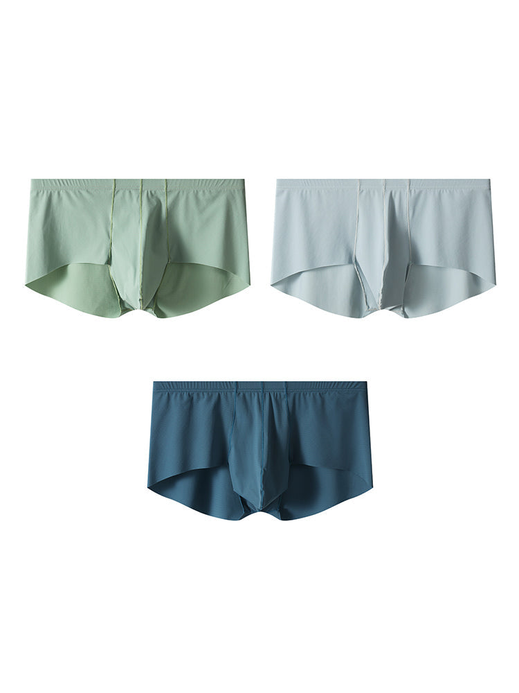3 Pack Men's Cooling Seamless Trunks | dmunderwear detail image 17