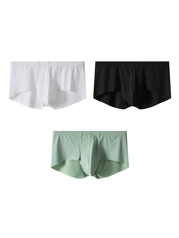 3 Pack Men's Cooling Seamless Trunks | dmunderwear detail image 2