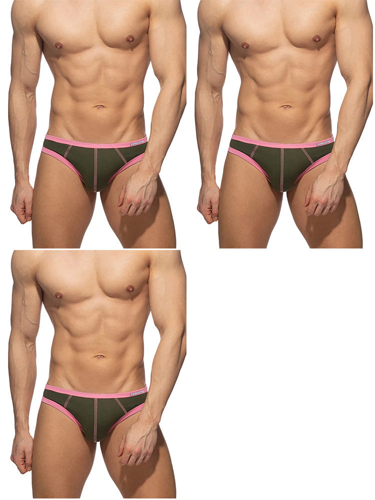 3-pack Men's Cotton 3D U-pouch Briefs | dmunderwear detail image 17
