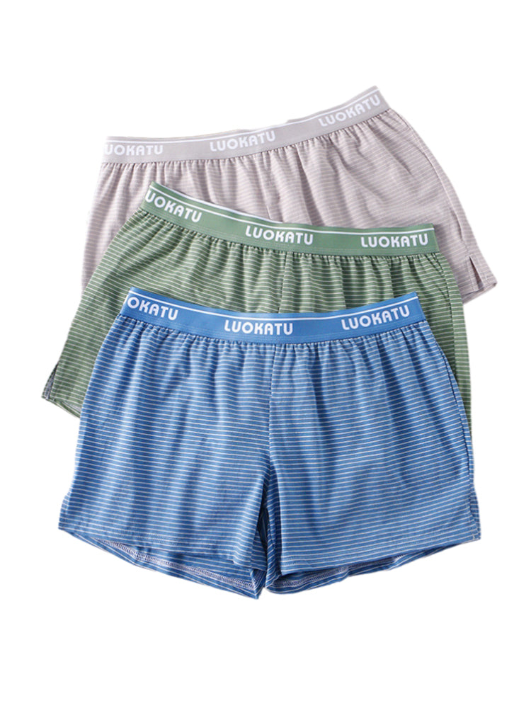 3 Pack Men's Cotton Mid-Rise Breathable Seamless Comfort Boxer Shorts | dmunderwear