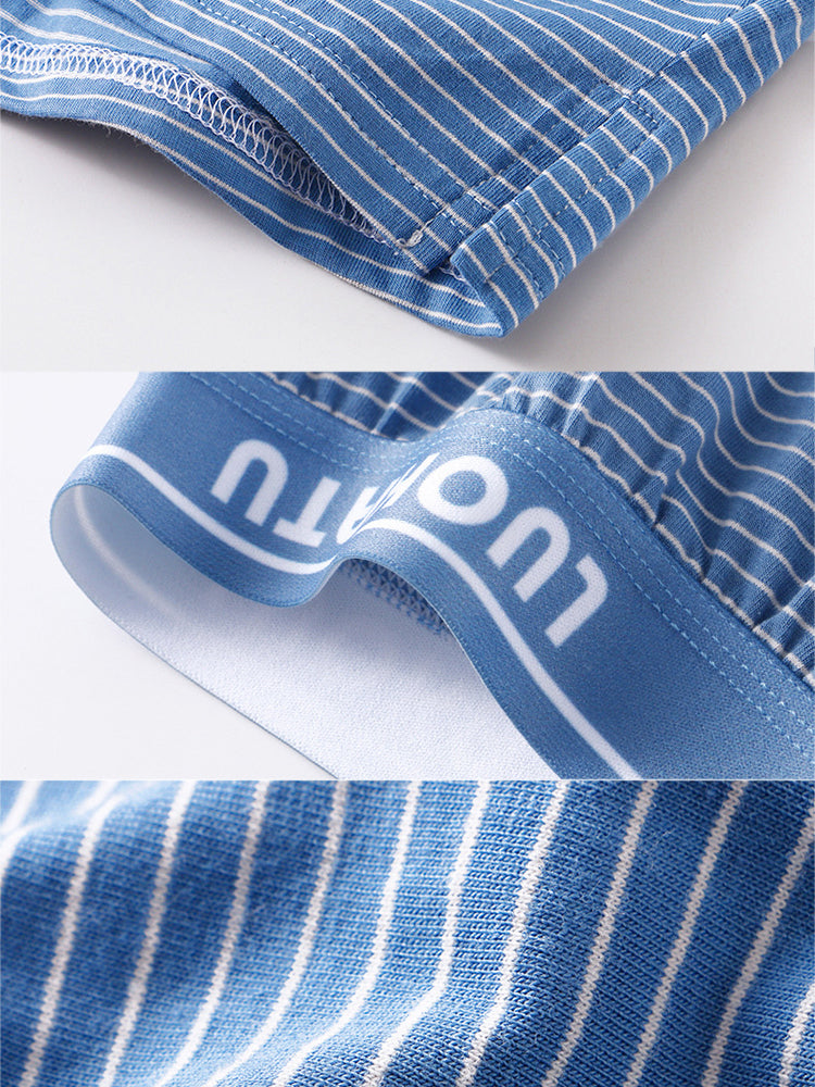 3 Pack Men's Cotton Mid-Rise Breathable Seamless Comfort Boxer Shorts | dmunderwear detail image 5