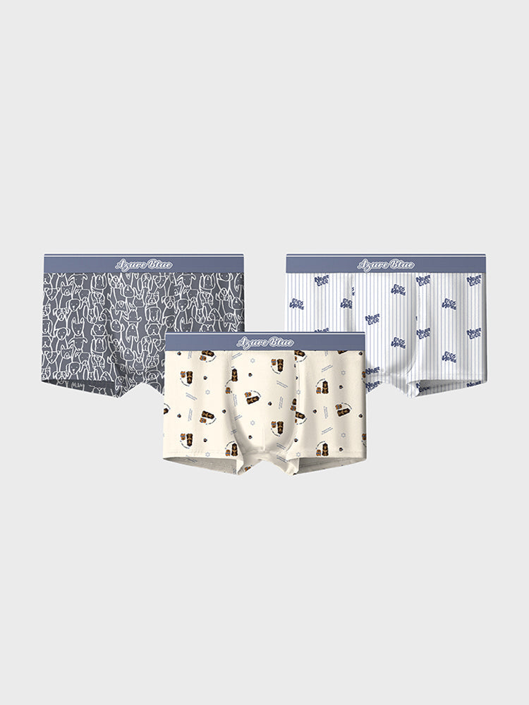 3 Pack Men's Cotton Seamless Comfort Supportive Fit Anti-Chafing Trunks | dmunderwear detail image 10