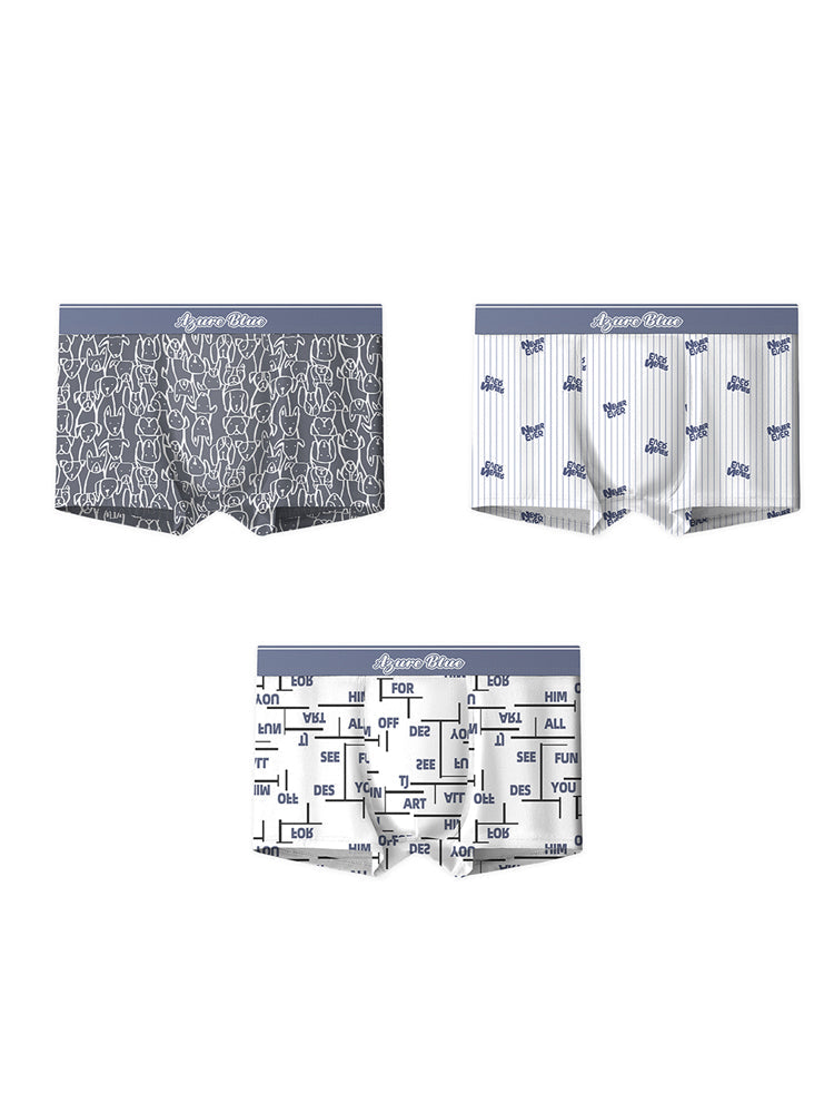 3 Pack Men's Cotton Seamless Comfort Supportive Fit Anti-Chafing Trunks | dmunderwear detail image 15