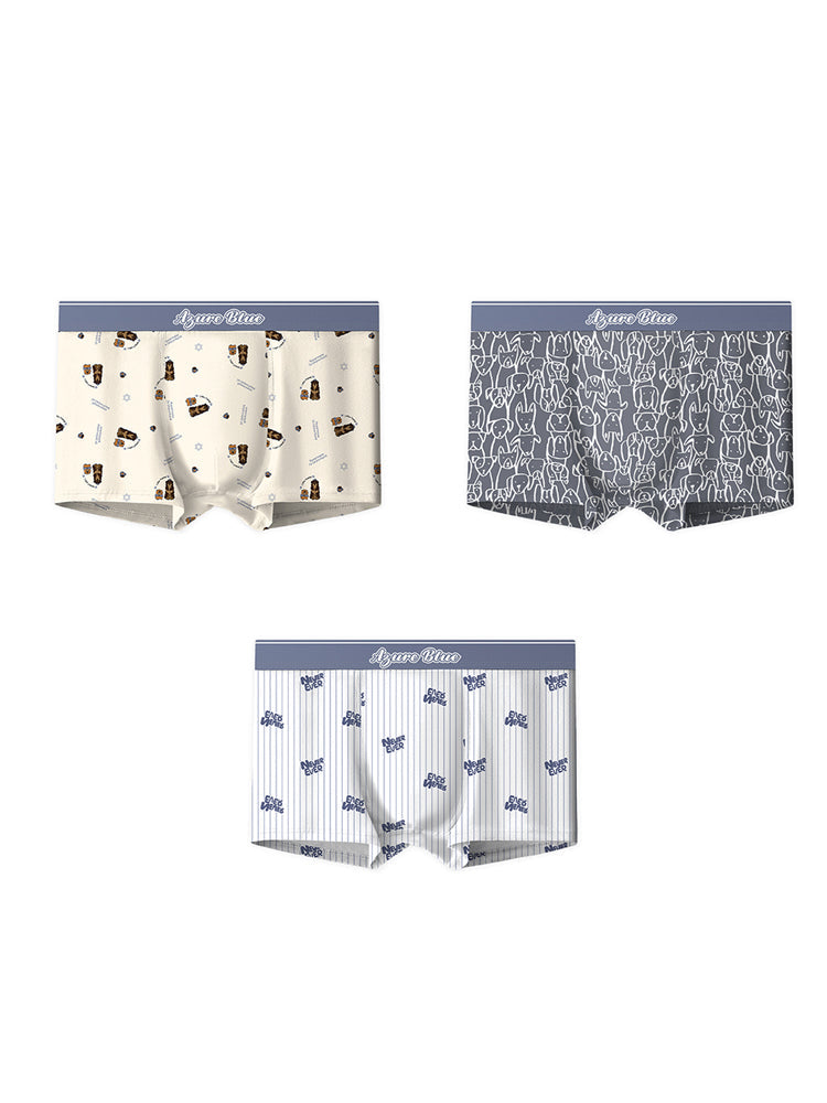 3 Pack Men's Cotton Seamless Comfort Supportive Fit Anti-Chafing Trunks | dmunderwear detail image 2