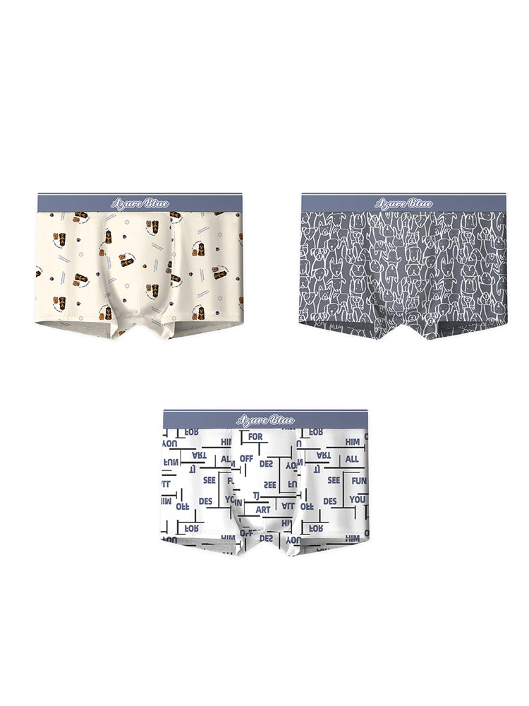 3 Pack Men's Cotton Seamless Comfort Supportive Fit Anti-Chafing Trunks | dmunderwear detail image 7