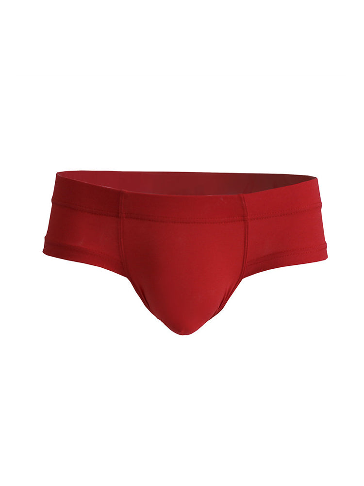 3 Pack Men's Cotton Solid U-Shaped Pouch Briefs | dmunderwear