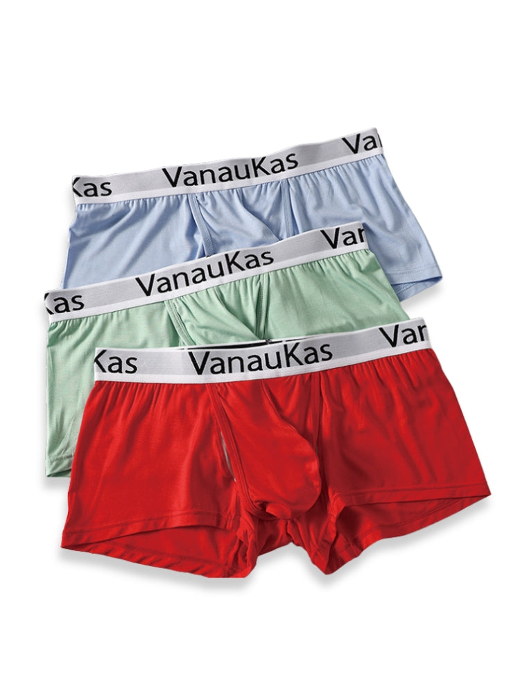 3 Pack Men's Double-Layered Gusset Odor-Control Seamless Trunks | dmunderwear detail image 9