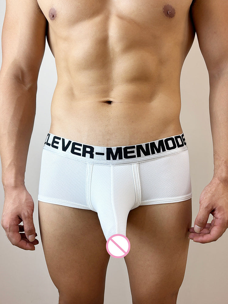 3 Pack Men's Durable Stretch Sexy Supportive Pouch Breathable Stay-Put Fit Trunks | dmunderwear detail image 12