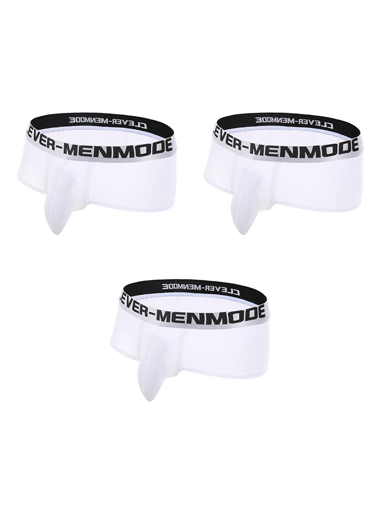 3 Pack Men's Durable Stretch Sexy Supportive Pouch Breathable Stay-Put Fit Trunks | dmunderwear detail image 14
