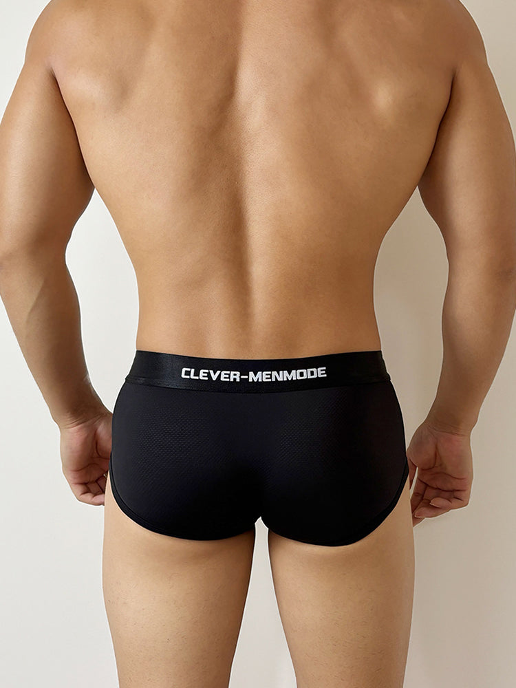 3 Pack Men's Durable Stretch Sexy Supportive Pouch Breathable Stay-Put Fit Trunks | dmunderwear detail image 6