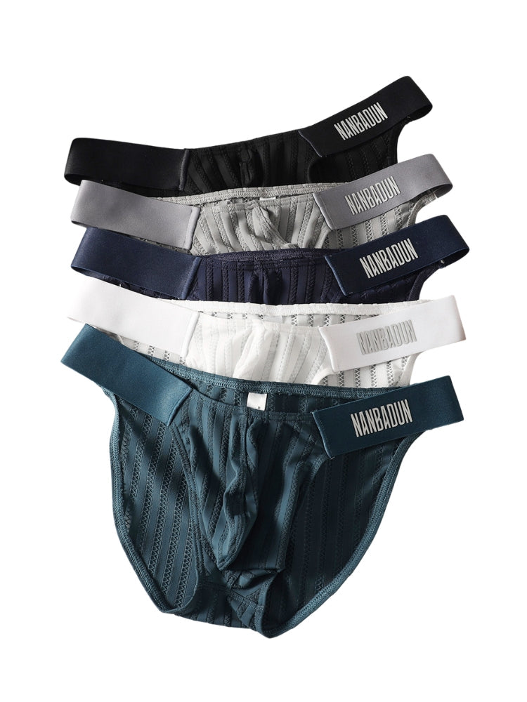 3 Pack Men's Durable Stretch Soft-Touch & Enhancing Pouch Bikinis | dmunderwear detail image 11