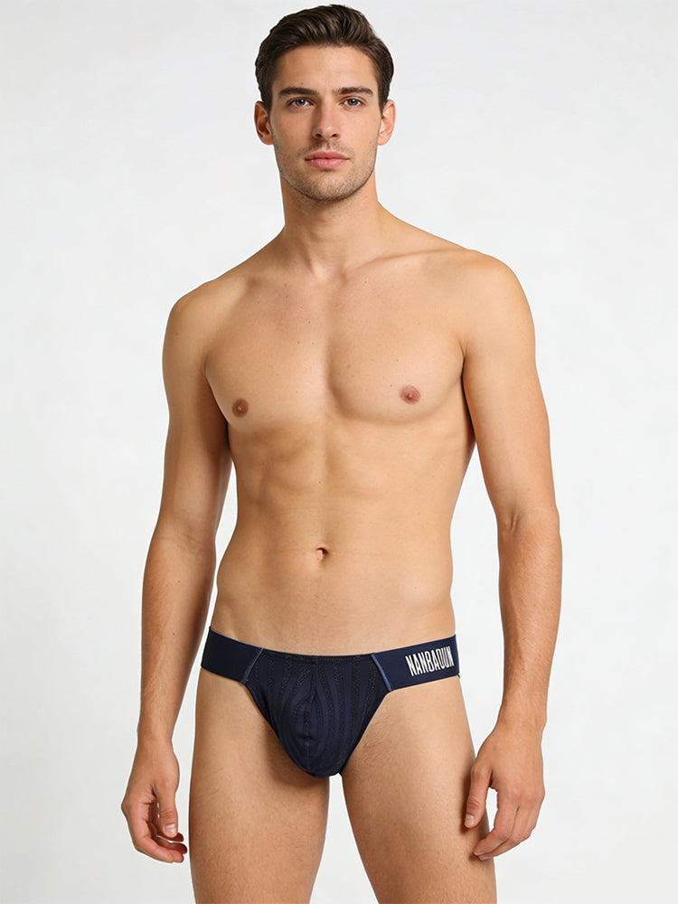 3 Pack Men's Durable Stretch Soft-Touch & Enhancing Pouch Bikinis | dmunderwear detail image 3