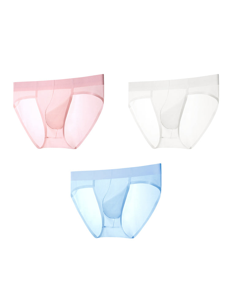 3 Pack Men's Enhancing U-Pouch Seamless Sexy & Breathable Briefs | dmunderwear detail image 8