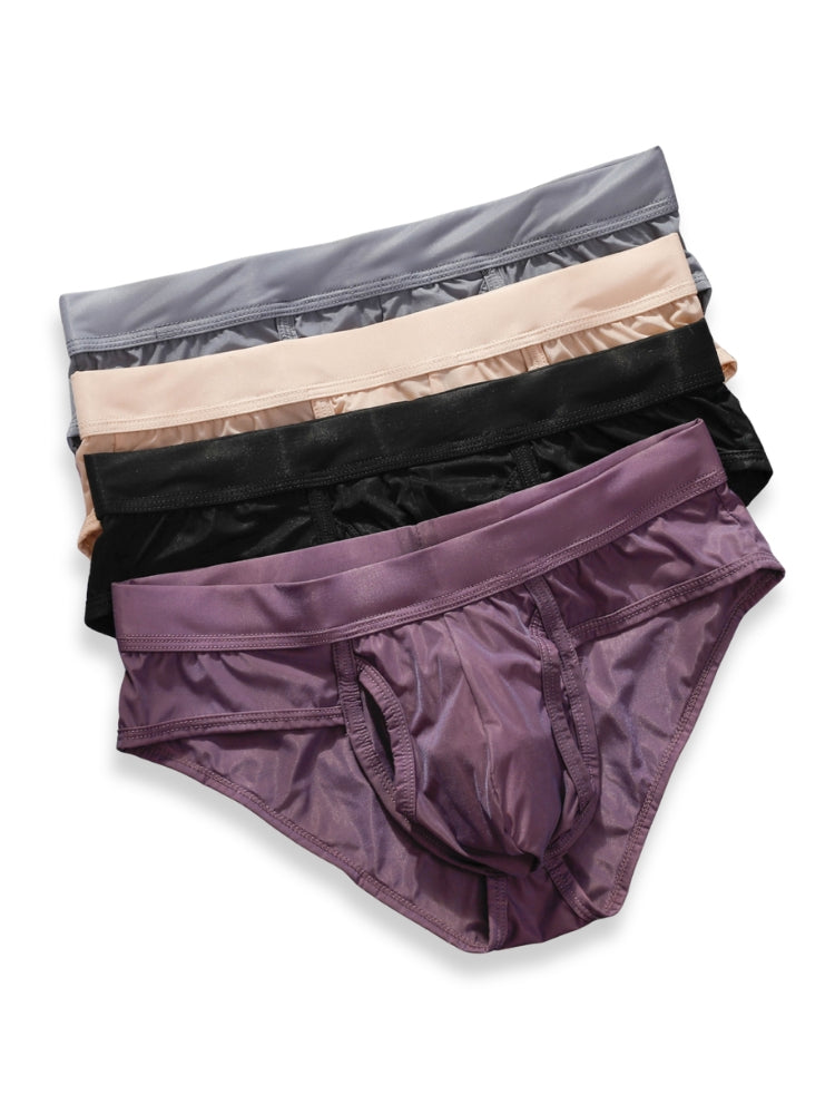 3 Pack Men's Fly Opening Supportive Pouch Stretch Premium Briefs | dmunderwear detail image 13