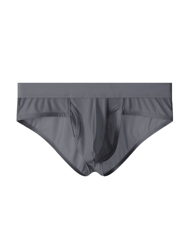 3 Pack Men's Fly Opening Supportive Pouch Stretch Premium Briefs | dmunderwear detail image 17