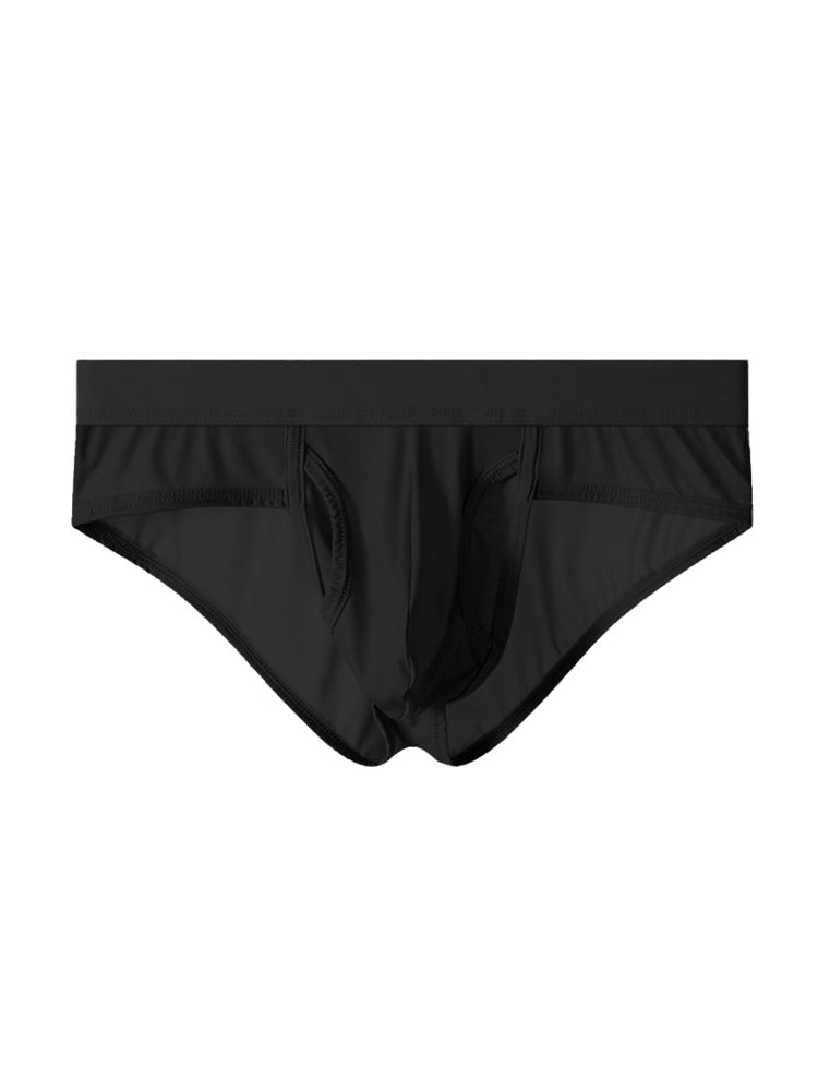 3 Pack Men's Fly Opening Supportive Pouch Stretch Premium Briefs | dmunderwear detail image 19