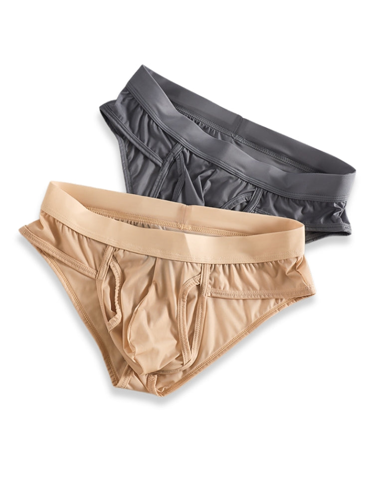 3 Pack Men's Fly Opening Supportive Pouch Stretch Premium Briefs | dmunderwear detail image 9
