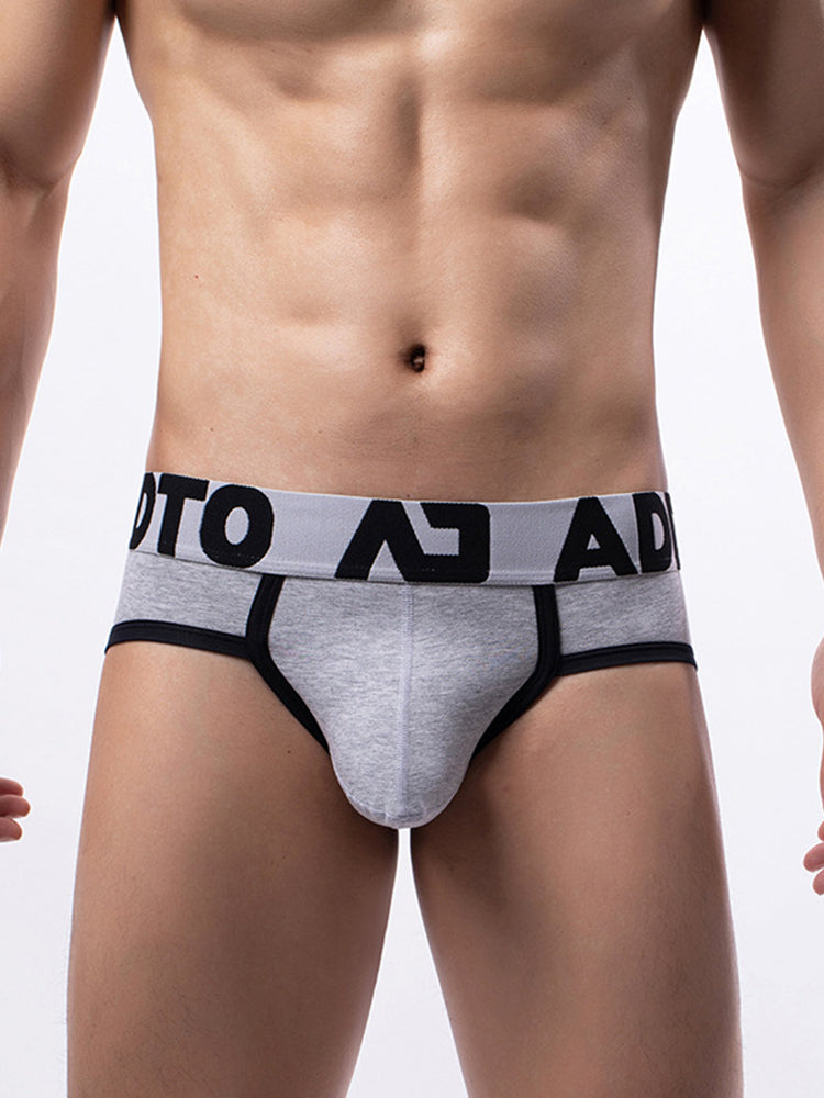 3 Pack Men's Gun and Bullet Separate Large Bag U-Shaped 3D Cut Loose Briefs | dmunderwear detail image 14