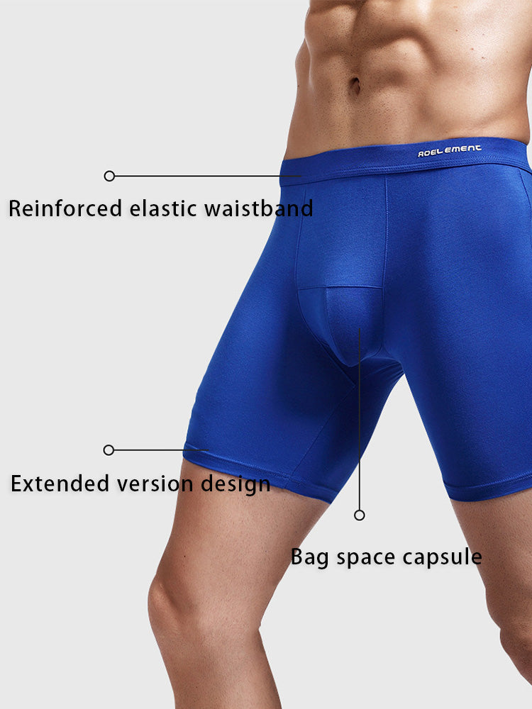 3 Pack Men's High-Stretch Anti-Chafing Quick-Dry Midway Briefs | dmunderwear detail image 3