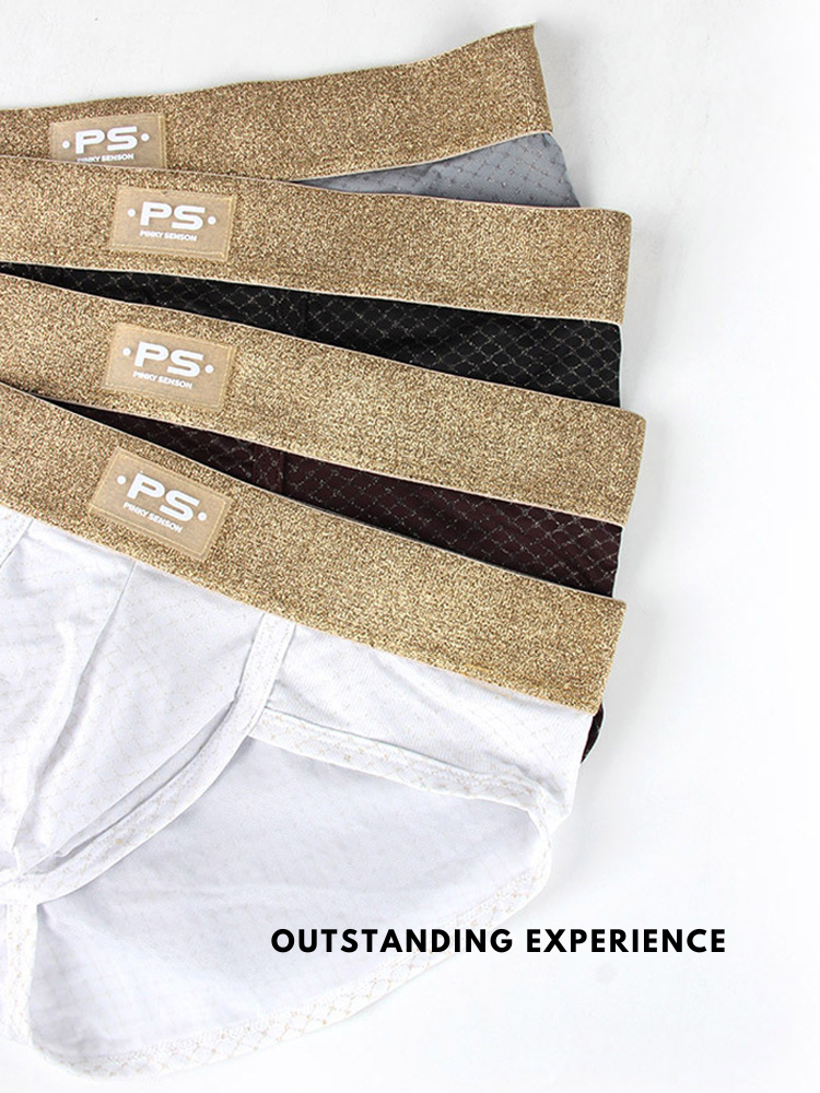 3 Pack Men's Quick-Dry Highly Elastic Briefs | dmunderwear detail image 5