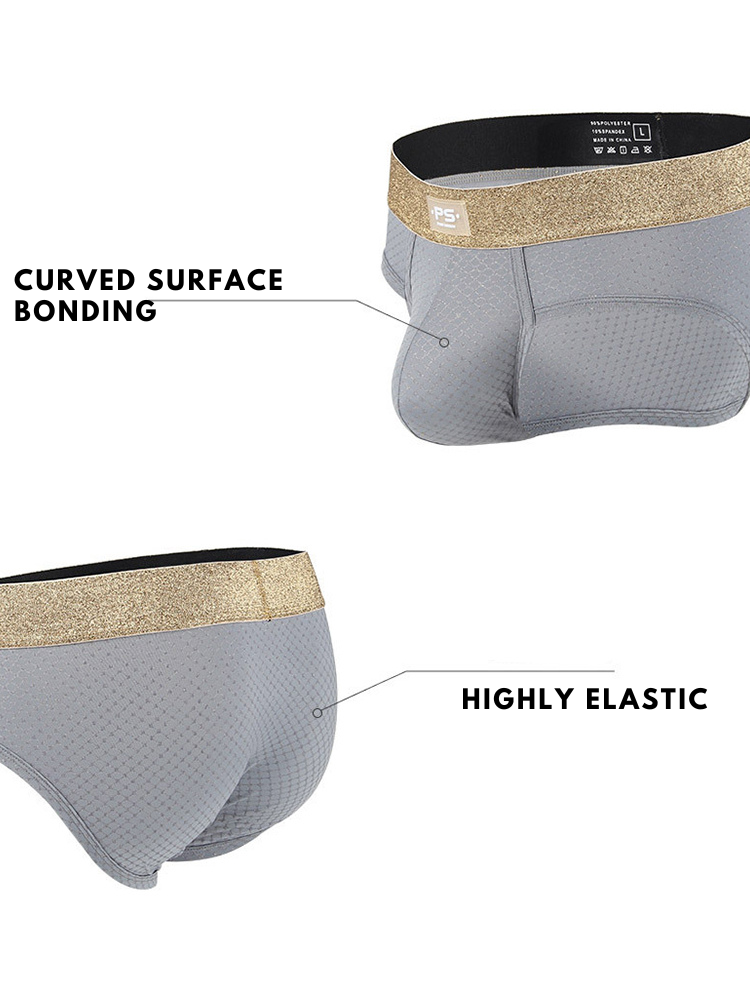 3 Pack Men's Quick-Dry Highly Elastic Briefs | dmunderwear detail image 6