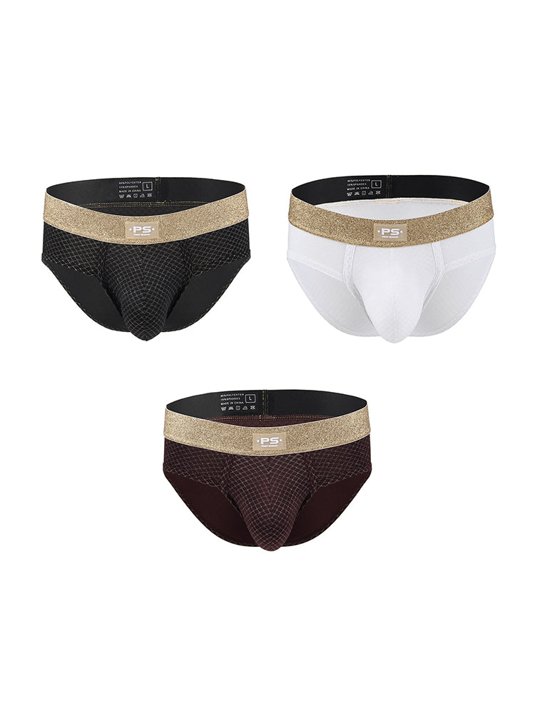 3 Pack Men's Quick-Dry Highly Elastic Briefs | dmunderwear detail image 8