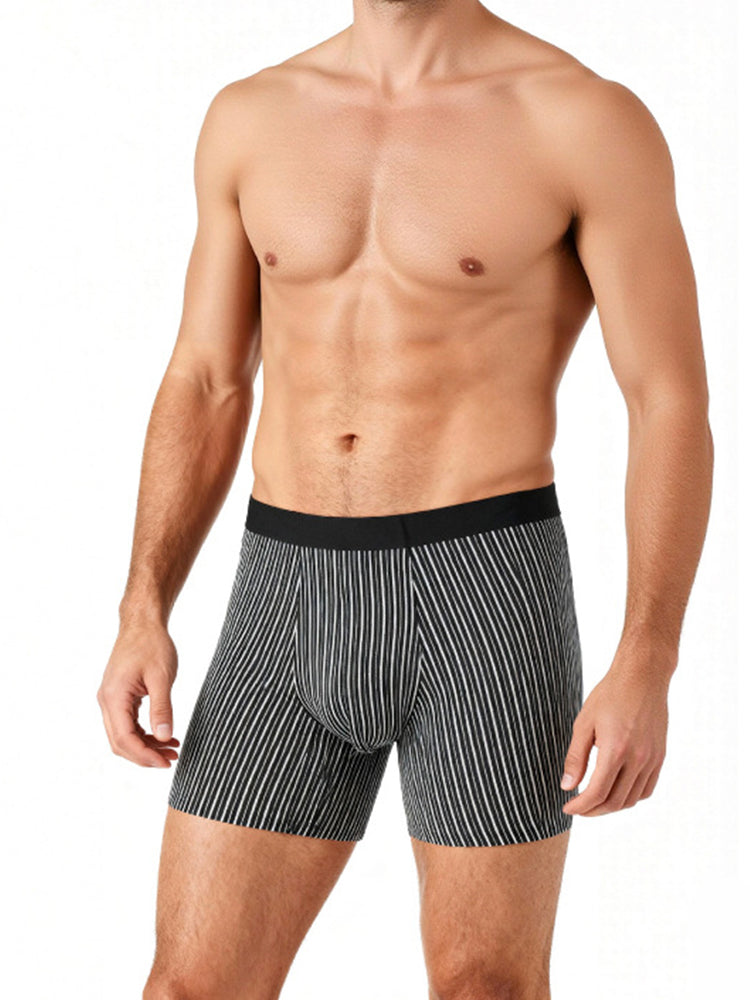 3 Pack Men's Ice Silk Antibacterial Odor-Control Day-Long Comfort Boxer Briefs | dmunderwear detail image 16