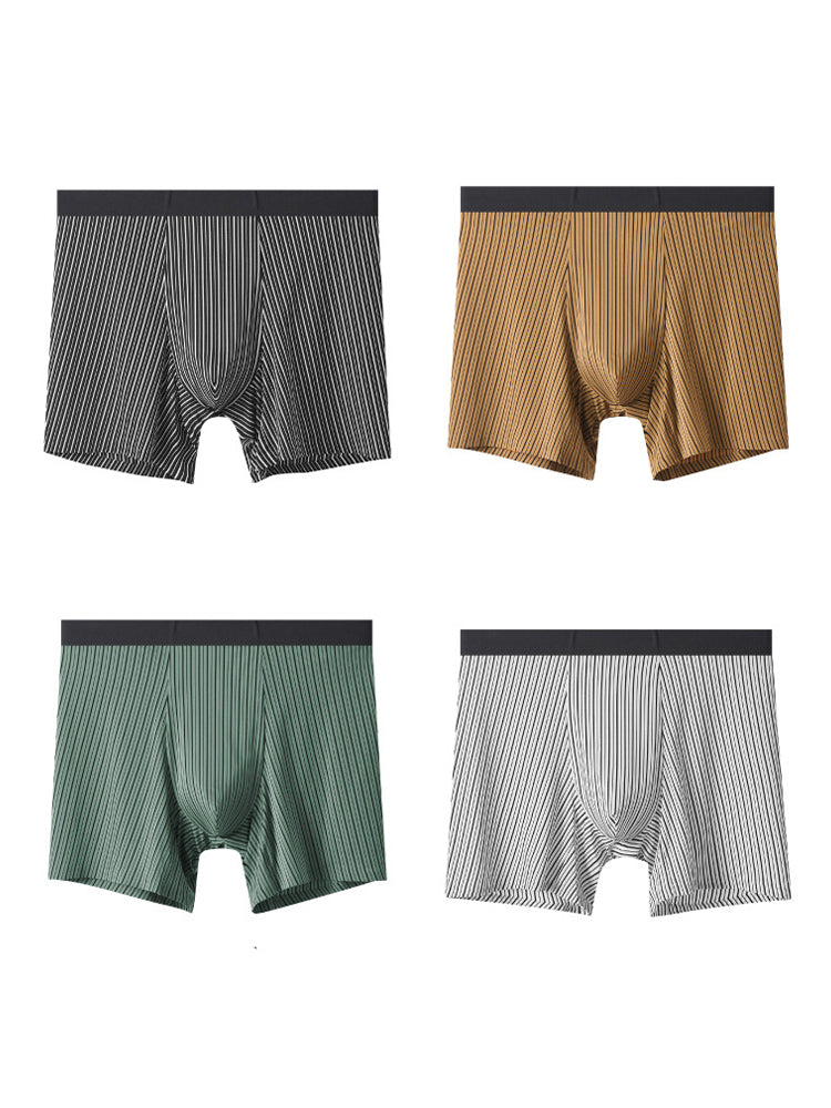 3 Pack Men's Ice Silk Antibacterial Odor-Control Day-Long Comfort Boxer Briefs | dmunderwear detail image 18