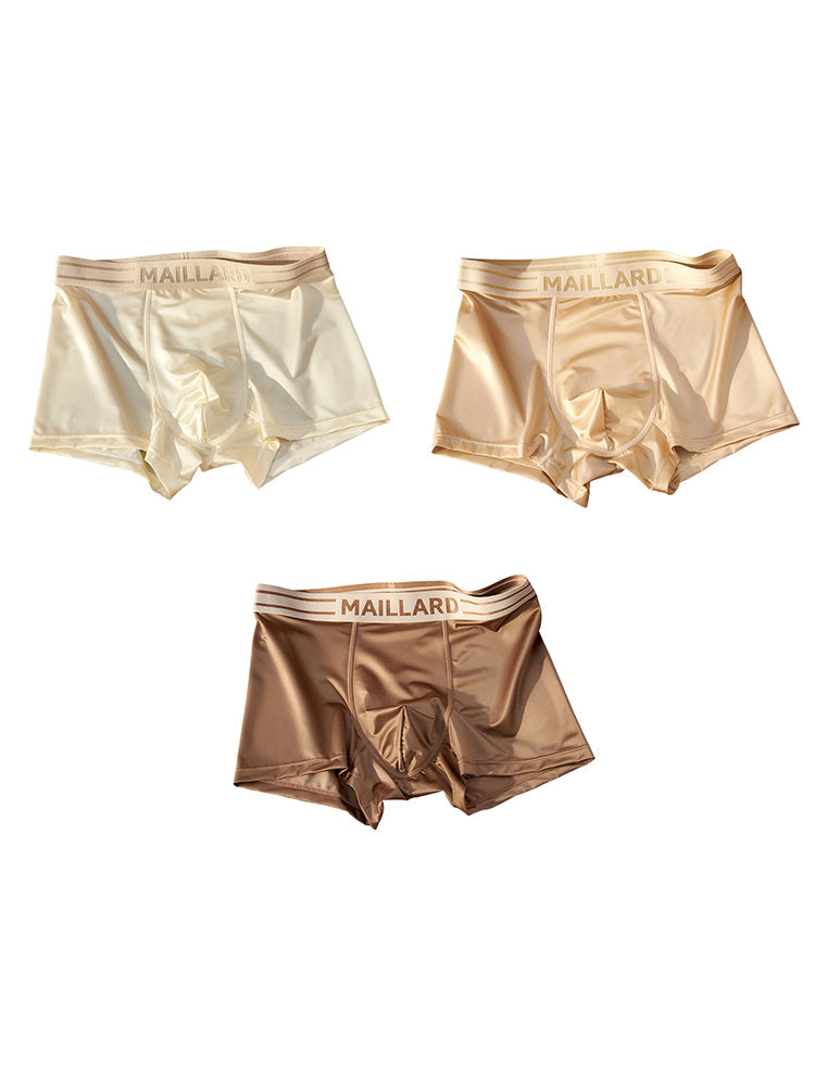 3 Pack Men's Ice Silk Antibacterial Odor-Control Trunks | dmunderwear detail image 14