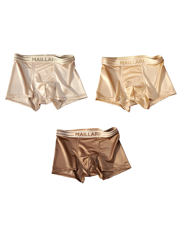 3 Pack Men's Ice Silk Antibacterial Odor-Control Trunks | dmunderwear detail image 18