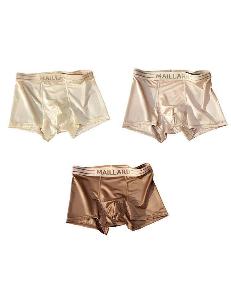 3 Pack Men's Ice Silk Antibacterial Odor-Control Trunks | dmunderwear detail image 8