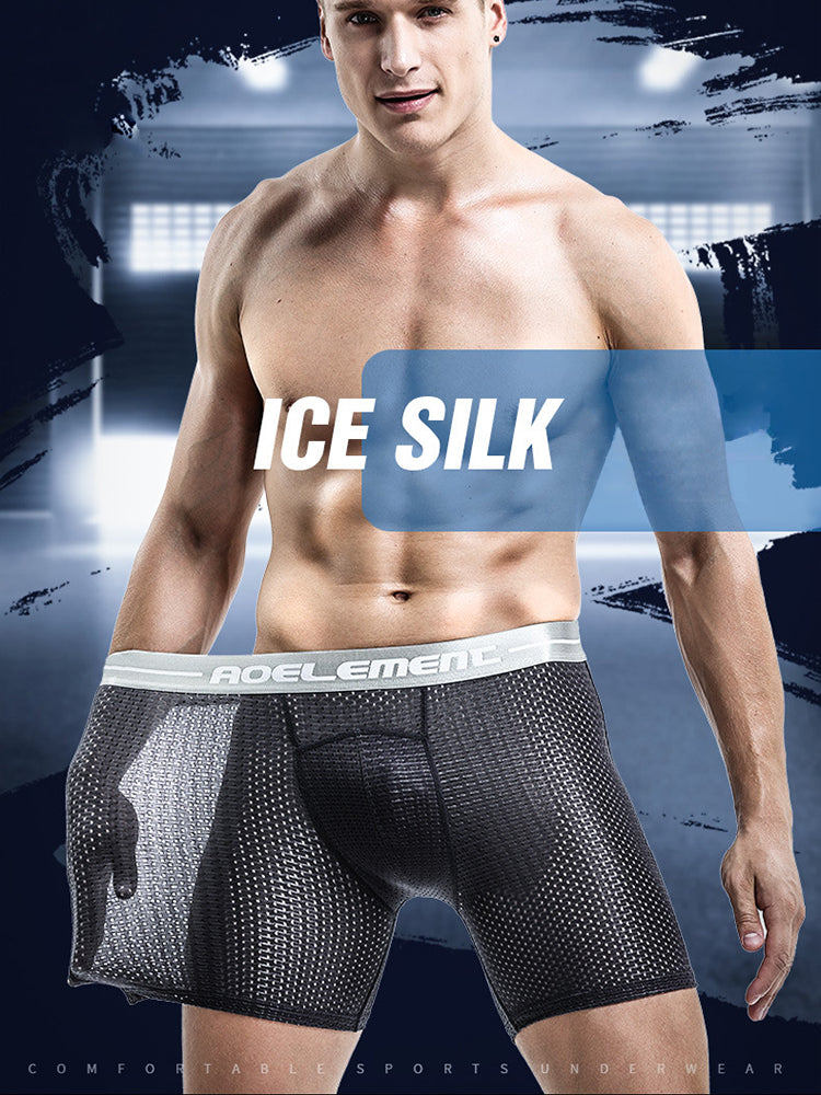 3 Pack Men's Breathable Boxers Briefs | dmunderwear detail image 3
