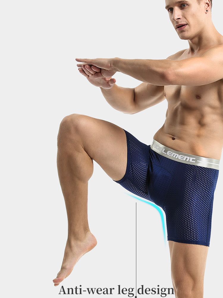 3 Pack Men's Breathable Boxers Briefs | dmunderwear detail image 7