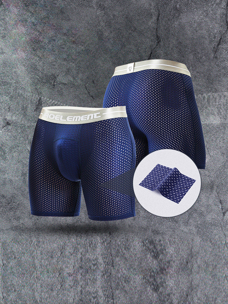 3 Pack Men's Breathable Boxers Briefs | dmunderwear detail image 9