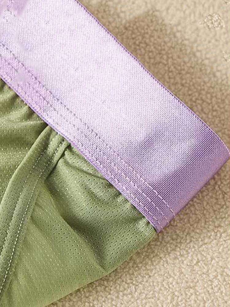 3 Pack Men's Ice Silk Breathable Mesh Low-Rise Classic Briefs | dmunderwear detail image 9