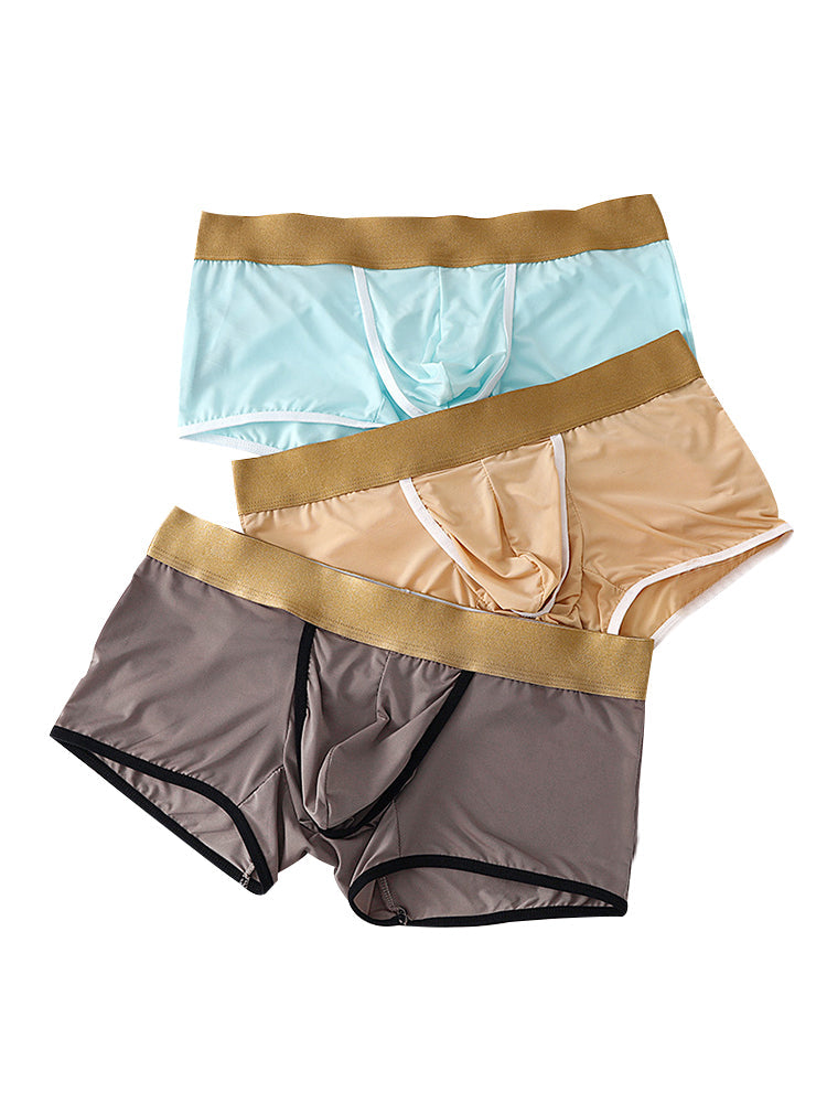 4 Pack Men's Ice Silk Breathable Separate Ultra-Thin Trunks | dmunderwear detail image 9