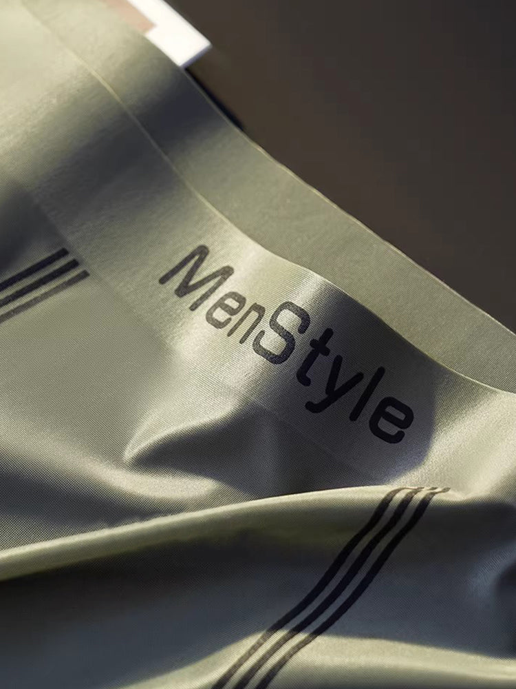 3 Pack Men's Ice Silk Full-Coverage Antibacterial Mid-Rise Boxer Briefs | dmunderwear detail image 10